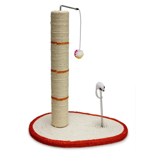 Scratching Post With Toy And Ball