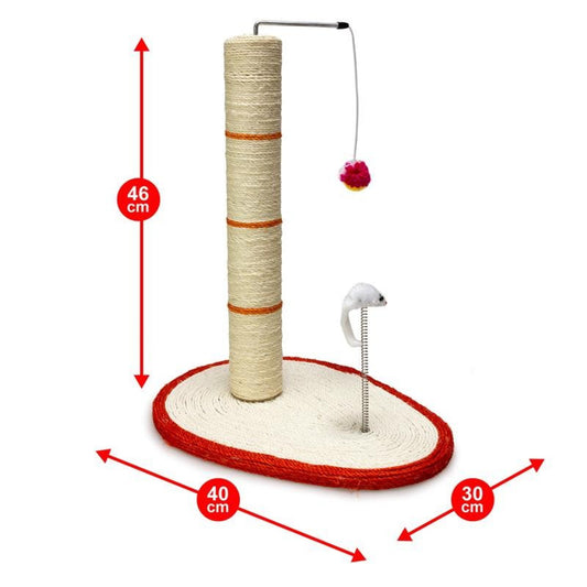 Scratching Post With Toy And Ball